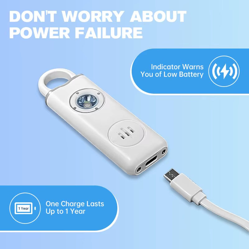 He Original Personal Safety Siren for Women - 130Db Siren, Strobe & Key Chain 3 Pop Colors AF2004 anti Robbery Call for Help